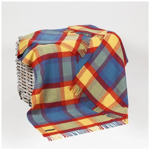 cashmere-throw-bright-blue-red-yellow-check-by-john-hanly