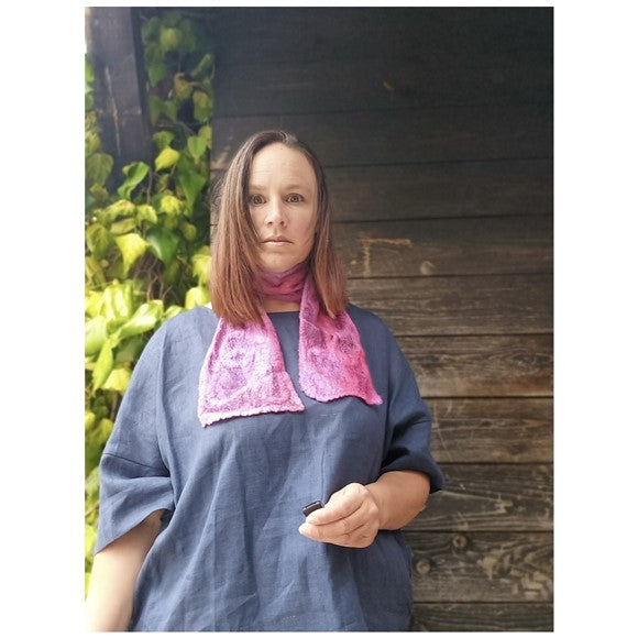 kells-bay-silk-merino-hand-dyed-necktie-scarf---purplepink-by-jayne-gillan
