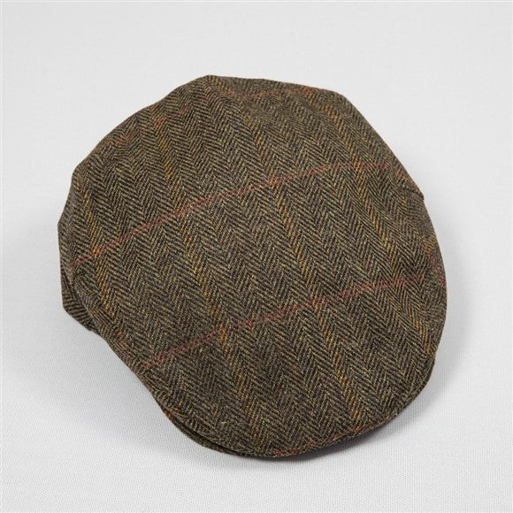 irish-tweed-cap-rust-dark-brown-orange-overcheck-by-john-hanly