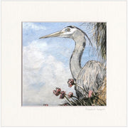 heron-on-thrift-framed-print-by-annabel-langrish