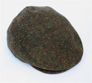 irish-tweed-cap-green-brown-donegal-by-john-hanly