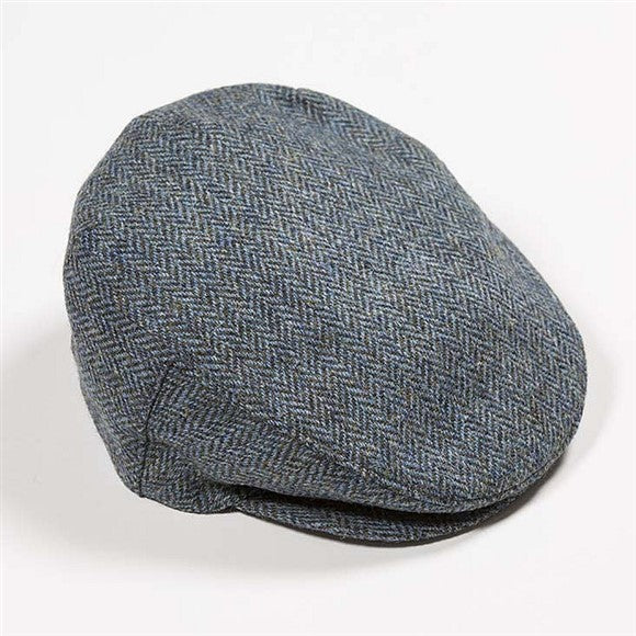 irish-tweed-cap-mid-blue-green-herringbone-by-john-hanly