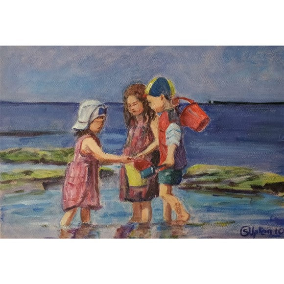 shell-collecting-on-ballycastle-beach-by-susan-upton