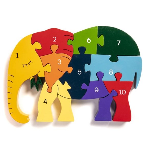 number-elephant-by-alphabet-jigsaw