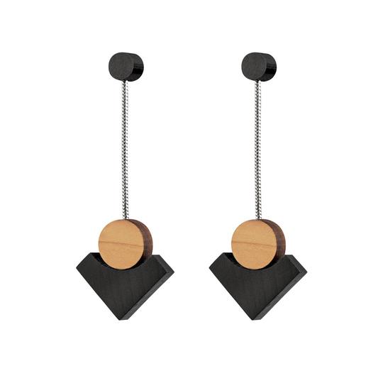 klimt-black-wood-drop-earrings
