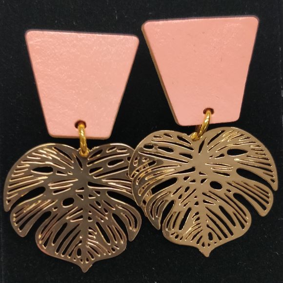 sandia-leaf-earring-peach