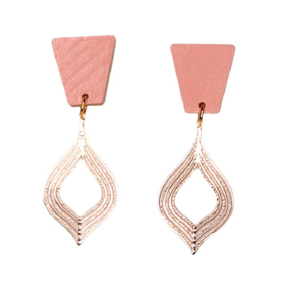 sandia-peach-drop-earrings